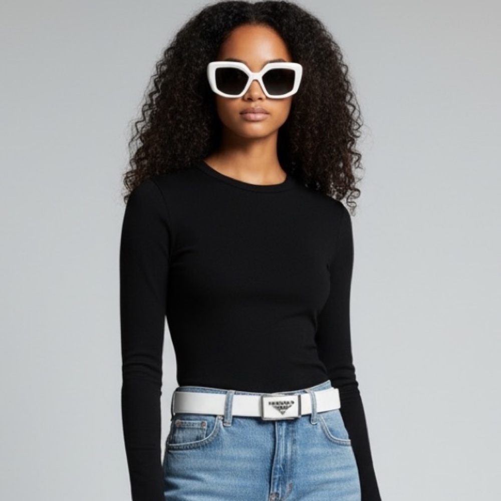🔥 PRADA White Cat-Eye Sunglasses - Picture 8 of 16